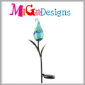 Neue Art Metall und Glas Solar Bulb Yard Stand Garten Stake